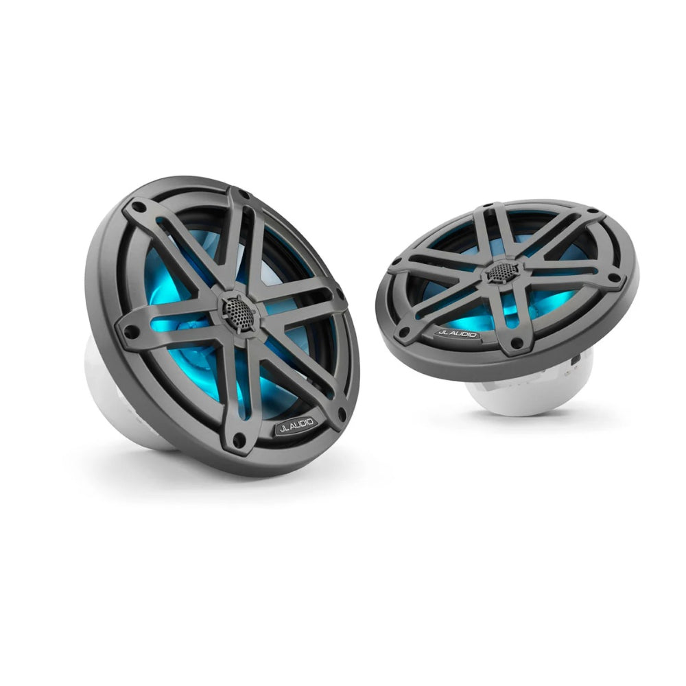 JL Audio M3 Marine Speakers - 7.7" - RGB LED - Grey Sport