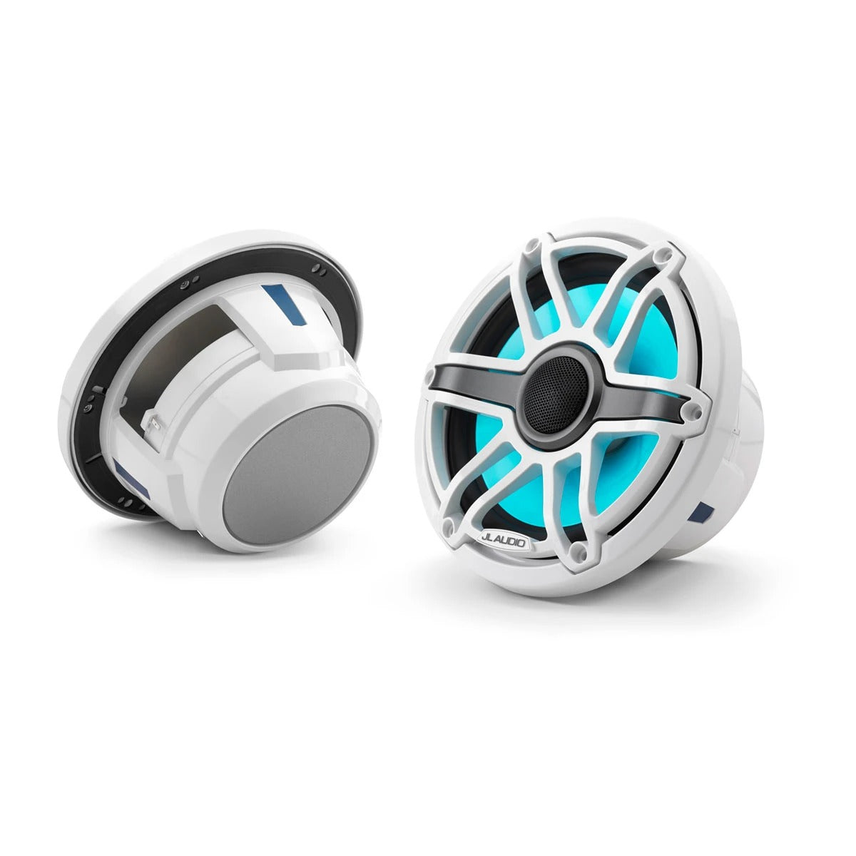 JL Audio M6 Marine Speakers - 7.7" - RGB LED - White Sport
