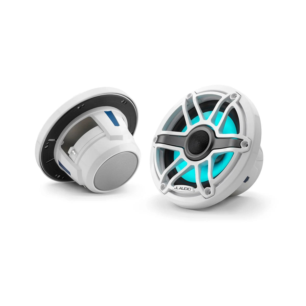 JL Audio M6 Marine Speakers - 6.5" - RGB LED - White Sport