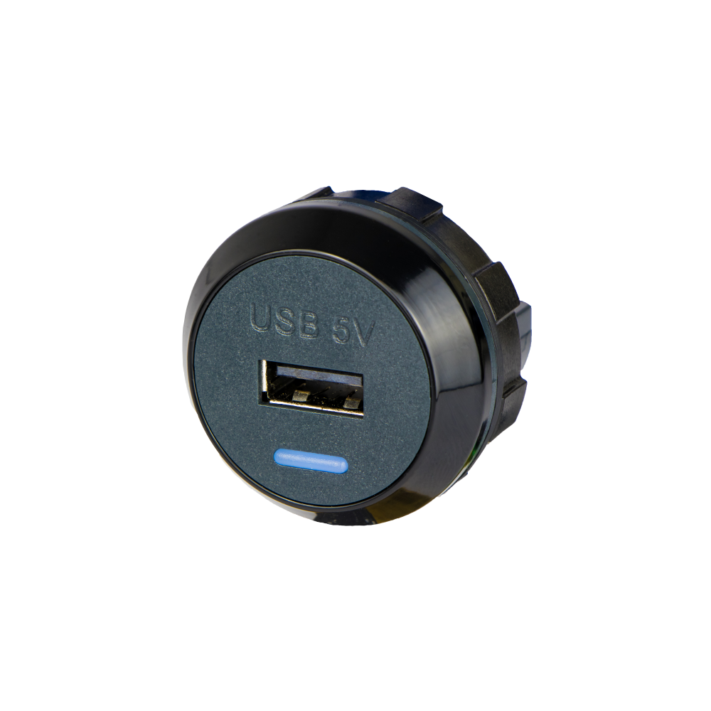 Alfatronix PVPro-A Single USB A Charger - Black Rear Fit