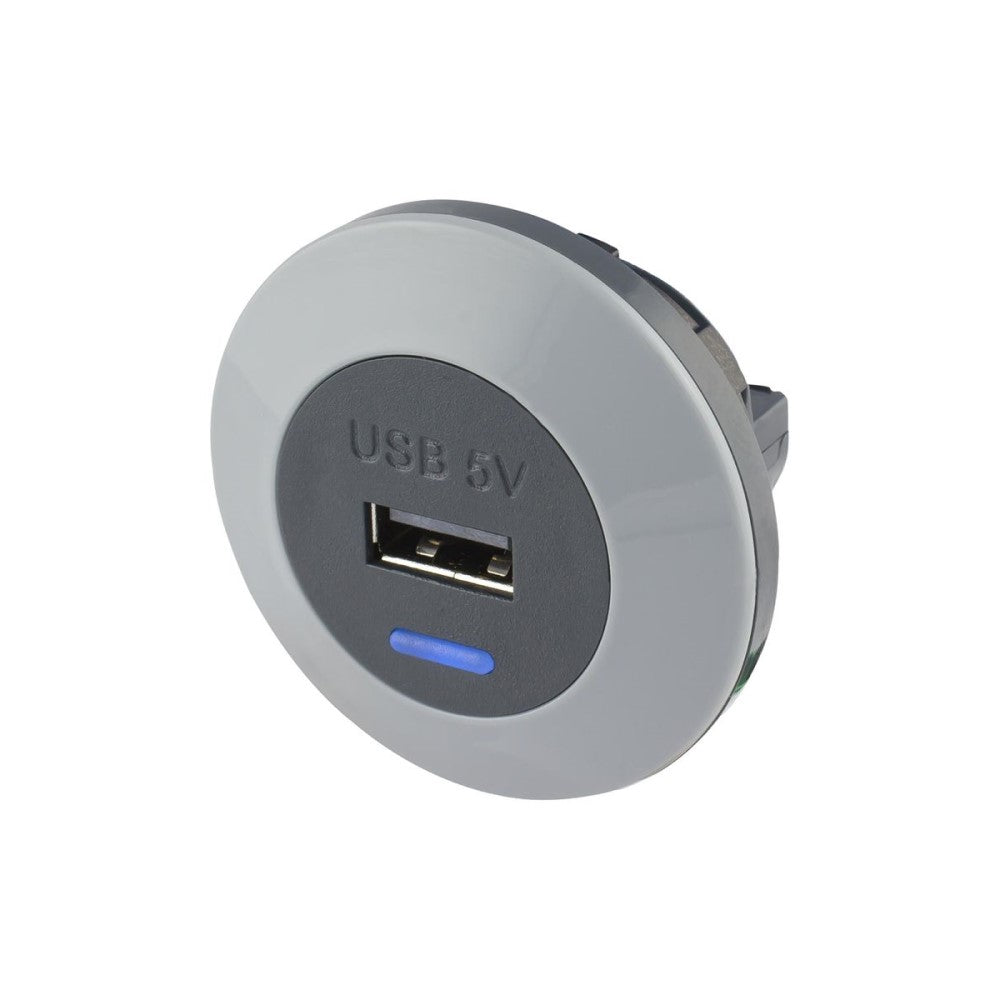 Alfatronix PVPro-AFF Single USB A Charger - Grey Front Fit