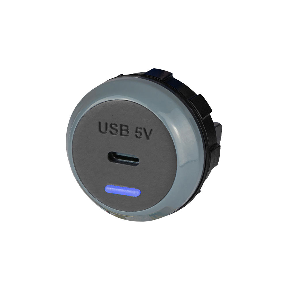 Alfatronix PVPro-C Single USB C Charger - Grey Rear Fit