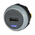Alfatronix PVPWP-A Slimline IP65 Single USB A Charger - Grey Rear Fit