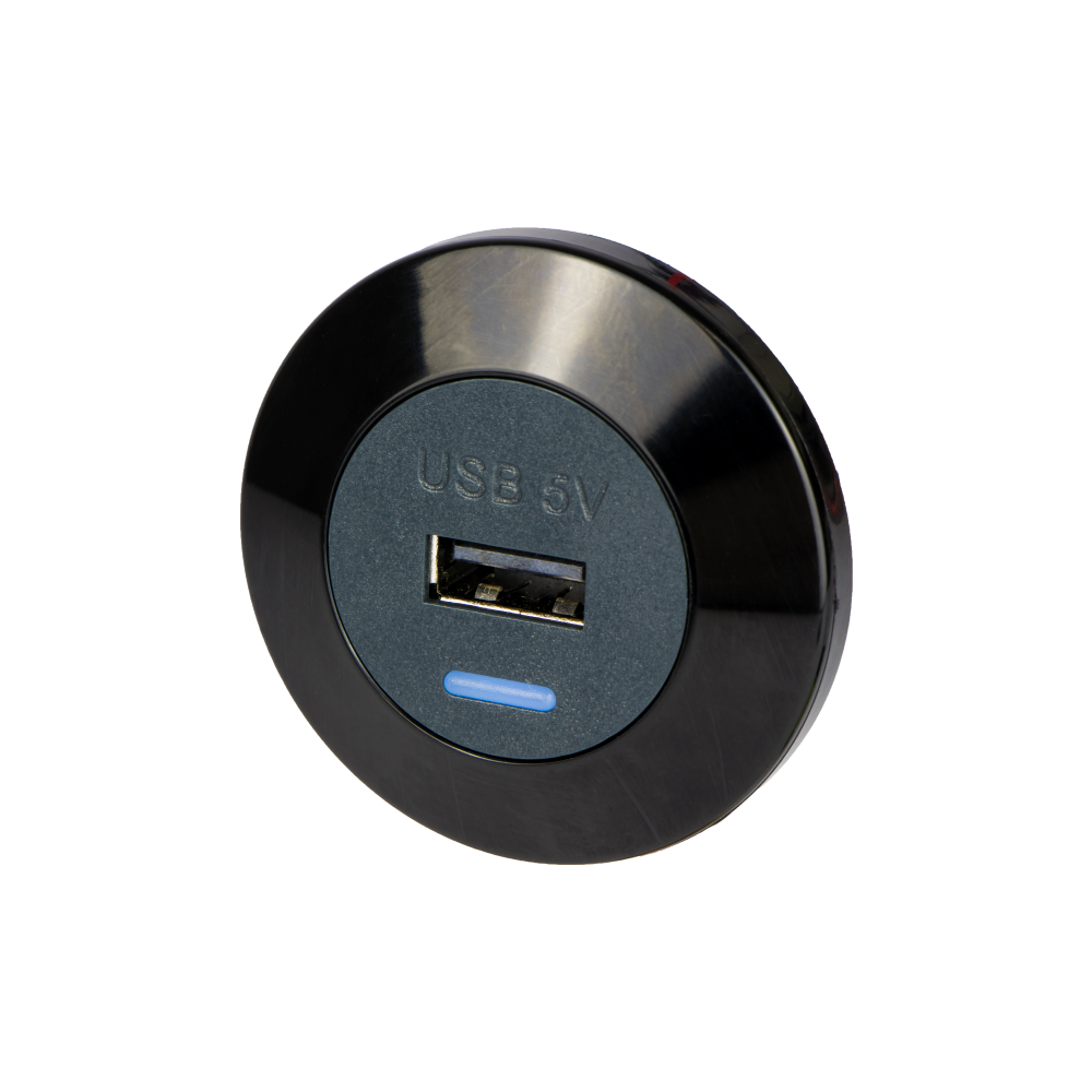 Alfatronix PVPro-AFF Single USB A Charger - Black Front Fit