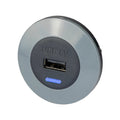 Alfatronix PVPWP-AFF Slimline IP65 Single USB A Charger - Grey Front Fit