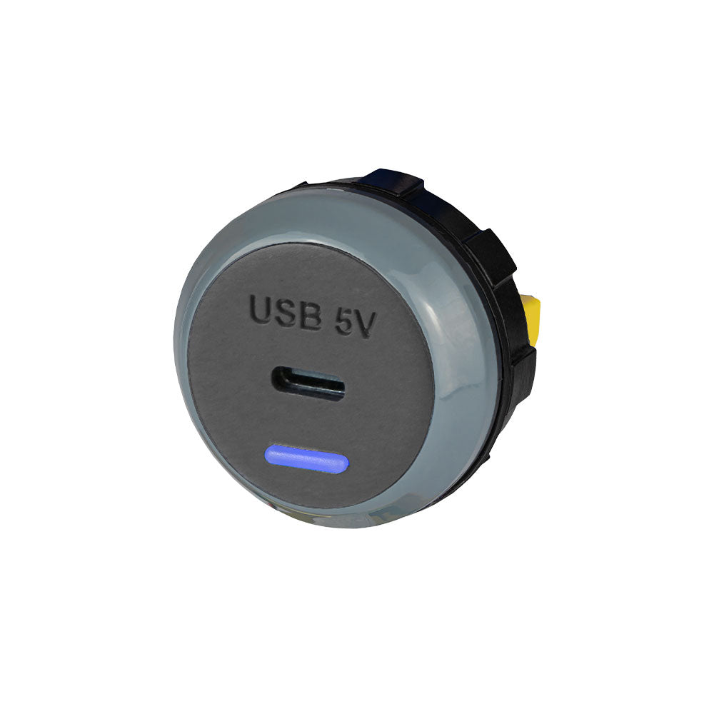 Alfatronix PVPWP-C IP65 Slimline USB C Charger - Grey Rear Fit