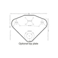 Echomax Top Plate for Combi MK2 Bracket - Black