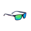 Snowbee Spectre Retro Full Frame Polarising Sunglasses - Black/Grey/Yellow/Green Mirror
