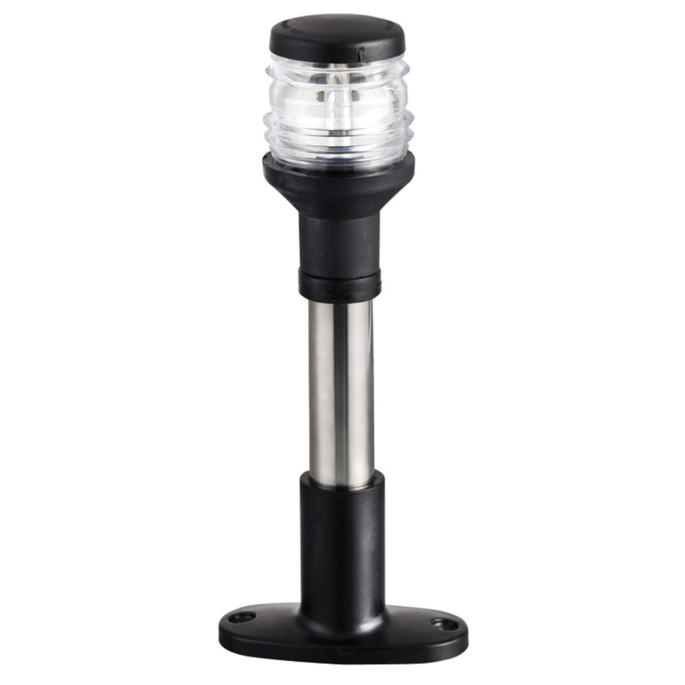 Osculati Compact Stainless Steel Halogen Light Pole - 20cm 360° White