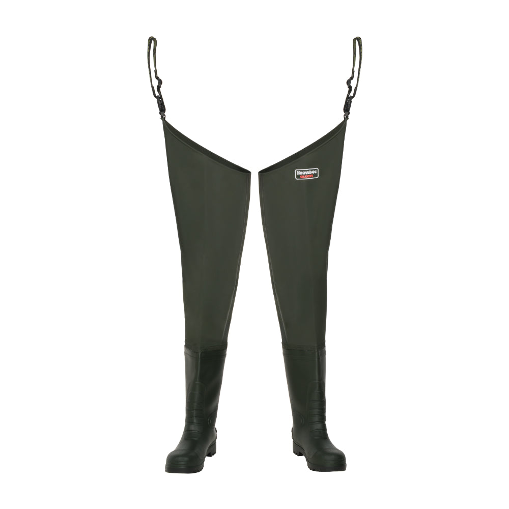 Snowbee Granite PVC Cleated Bootfoot Thigh Waders -13