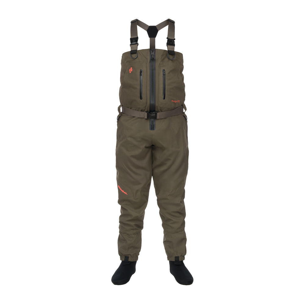 Snowbee Prestige STX2 Zip-Front Stockingfoot Waders - XL