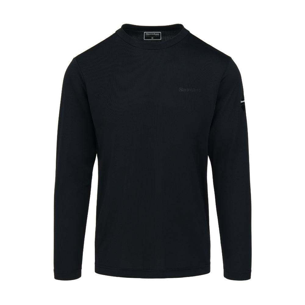 Snowbee Technical Long Sleeve Fishing T-Shirt - Black - XXL