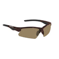 Snowbee Classic Wrap-Around Open Frame Sunglasses - Brown/Amber