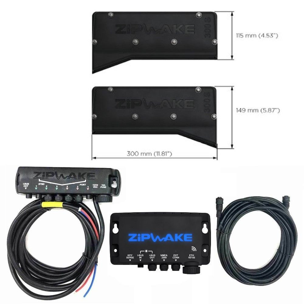 Zipwake Series S Dynamic Trim Integrated Kit - 300 S Chine Interceptor