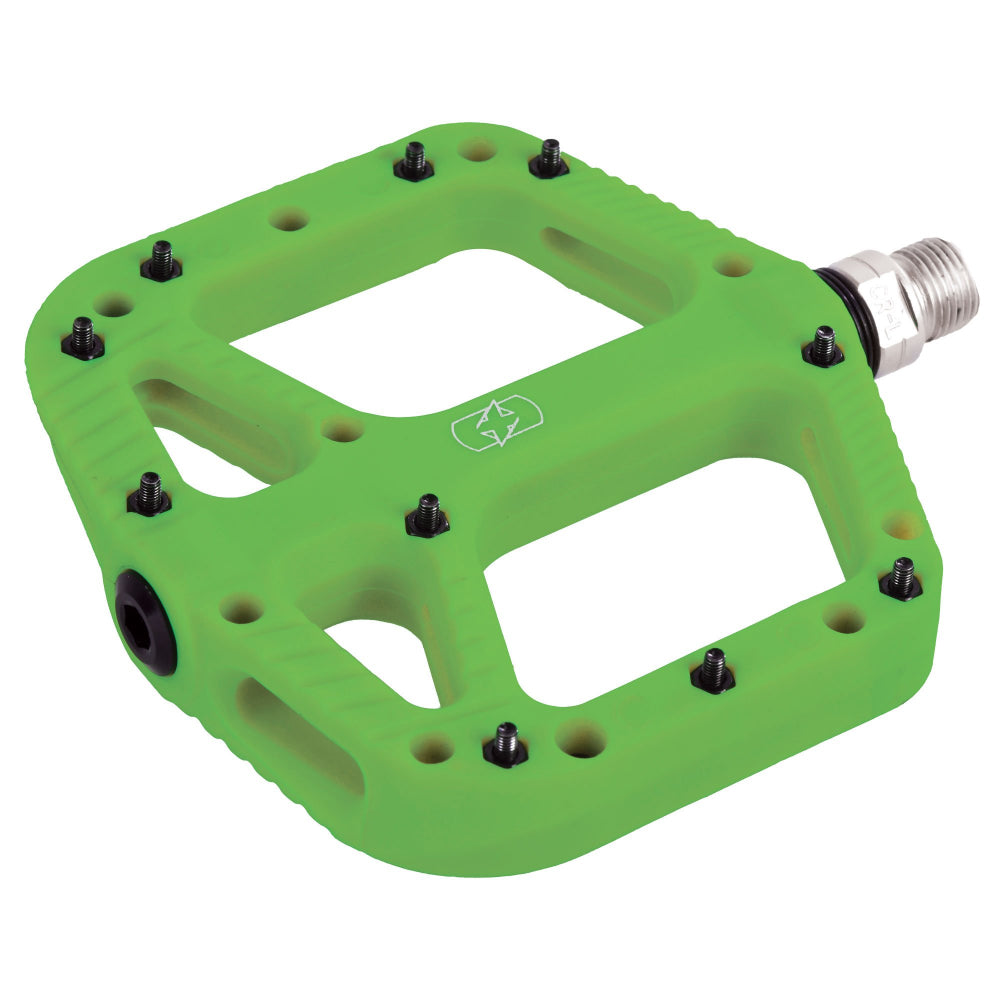 Oxford Loam 20 Nylon Flat Pedals - Green