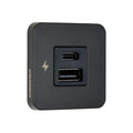 Scanstrut Tile USB-A & C Fast Charging Socket - Matt Black